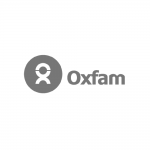 The logo of Oxfam, a client of Hopeful Studio.