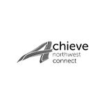 The logo of Achieve North West, a client of Hopeful Studio.