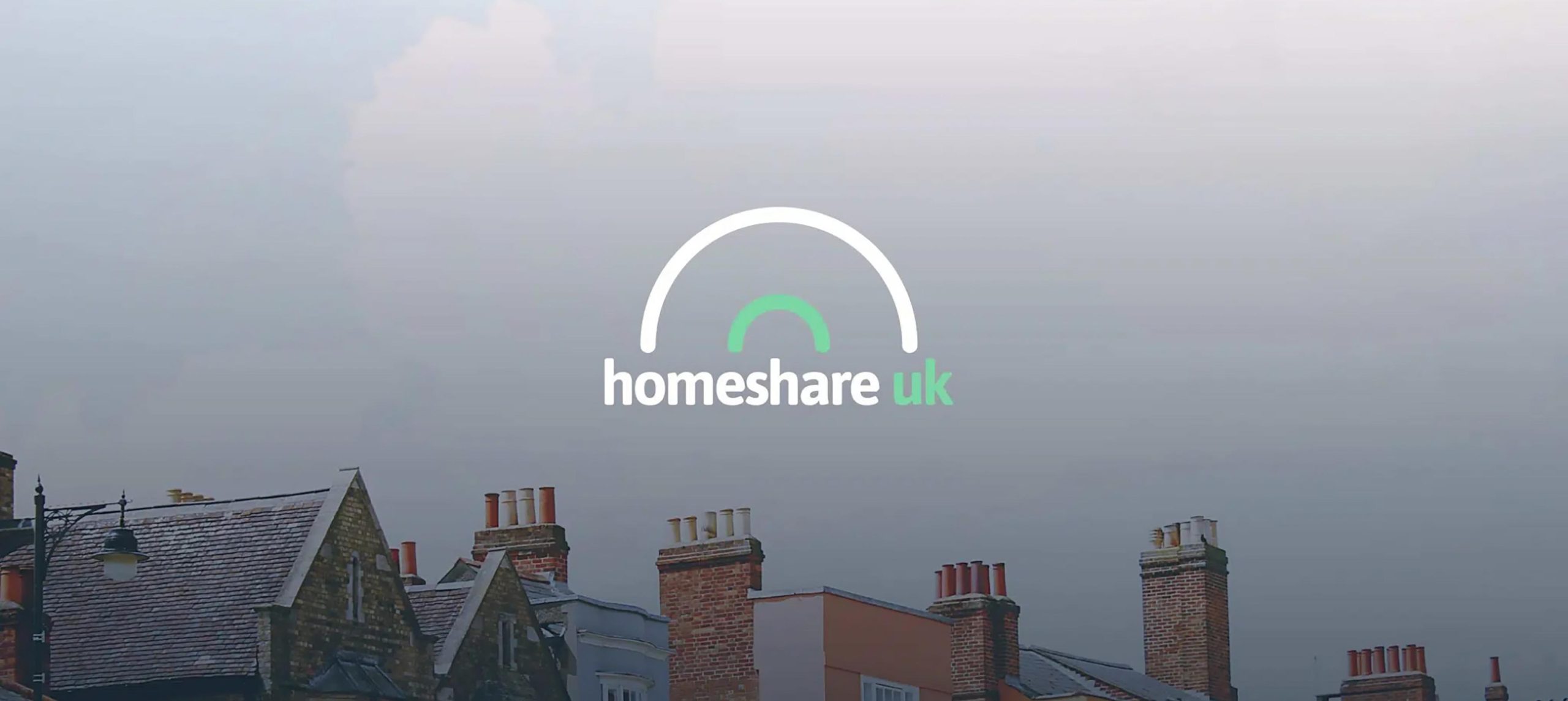 The hero image for Homeshare UK, a project of Liverpool based design agency, Hopeful Studio.