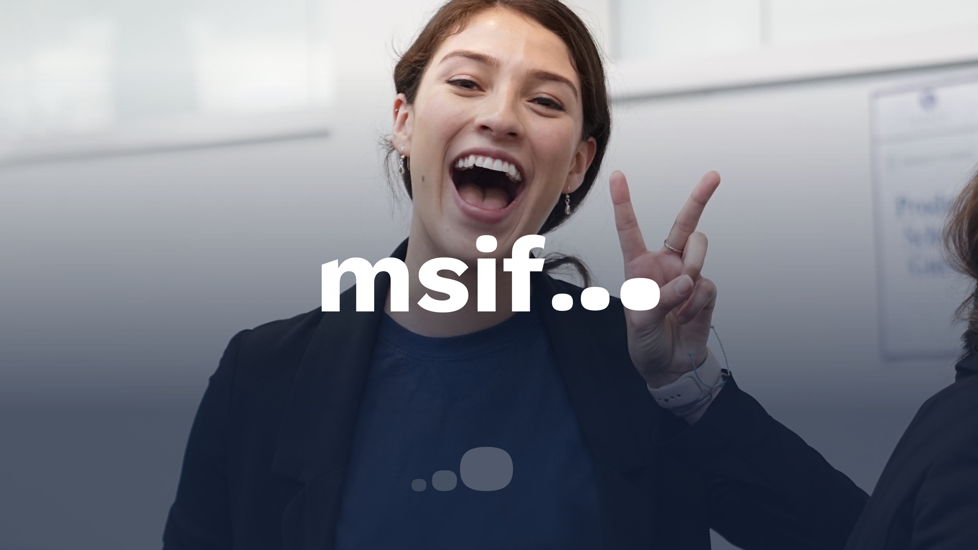 The hero image for MSIF, a project of Liverpool based design agency, Hopeful Studio.