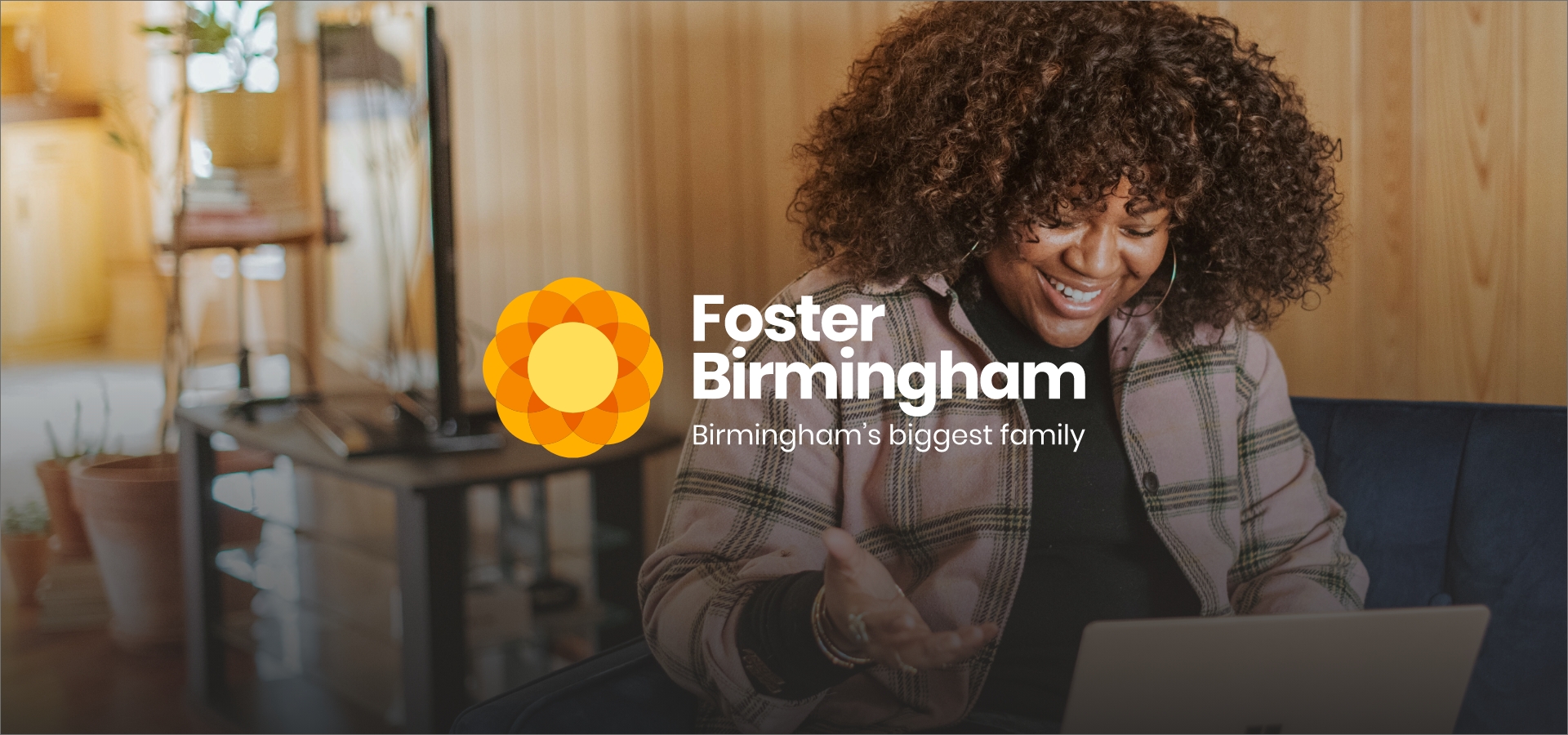 The hero image for Foster Birmingham, a project of Liverpool based design agency, Hopeful Studio.